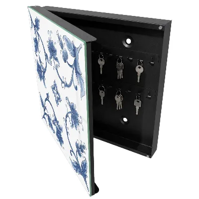 Key box for wall Floral patterns