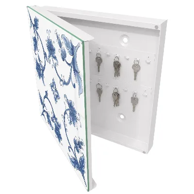 Key box for wall Floral patterns