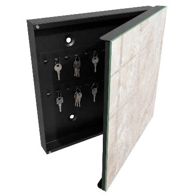 Wall mounted key box beige abstractions design