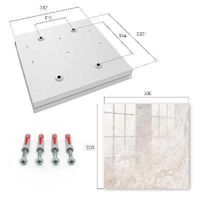 Wall mounted key box Beige abstractions