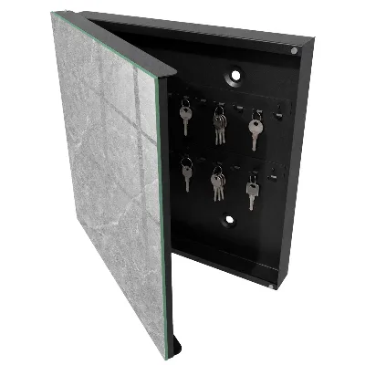 Key box for wall Marble texture