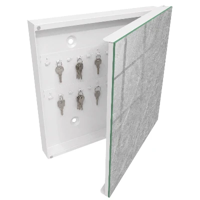 Key box for wall Marble texture