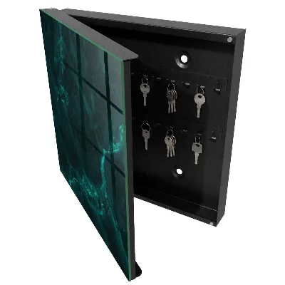 Wall mounted key box Green depth