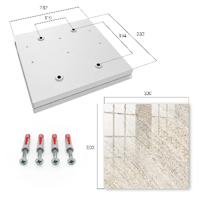 Key cabinet Light marble