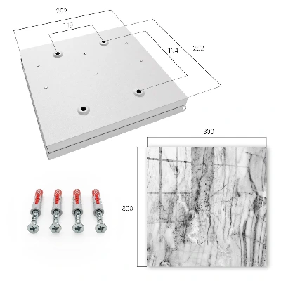 Key box for wall Marble elegance