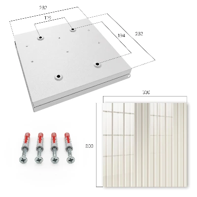 Wall mounted key box Vertical stripes