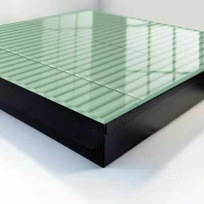 Key box for wall Green stripes