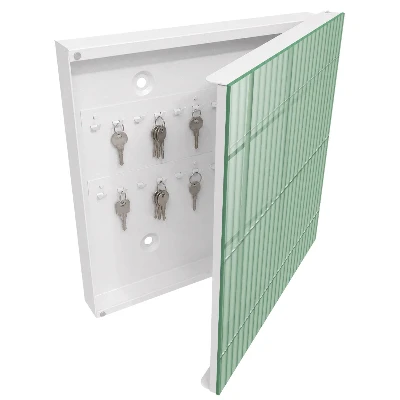 Key box for wall Green stripes