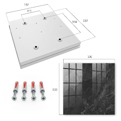Key cabinet Grey stone