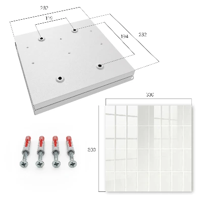 Key box for wall Light tiles