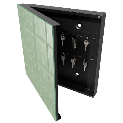 Key box for wall Green tiles