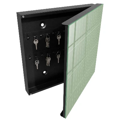 Wall mounted key box Green grid