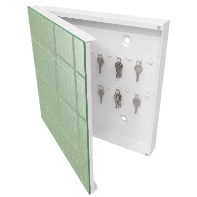 Wall mounted key box Green grid