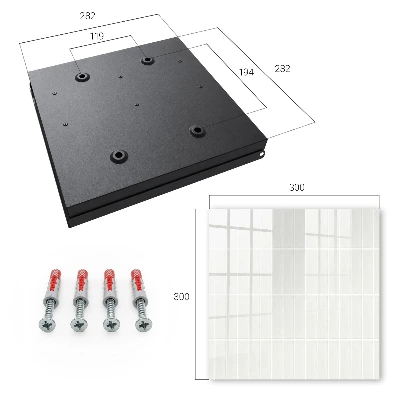 Key cabinet Light tiles