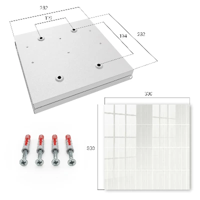 Key cabinet Light tiles