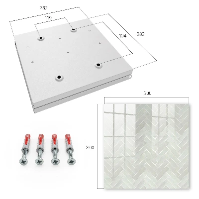 Wall mounted key box Herringbone pattern