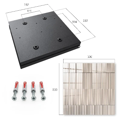 Wall mounted key box Line minimalism
