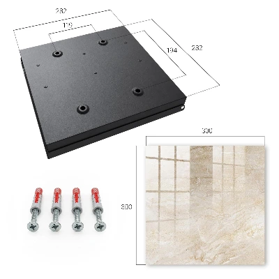Key cabinet Beige marble