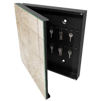 Key cabinet Beige marble