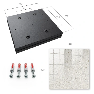 Key cabinet Beige stone