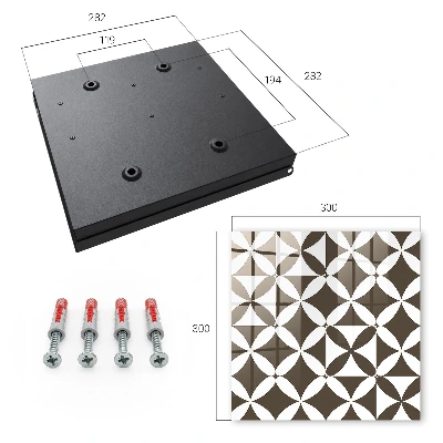 Key cabinet Geometric composition