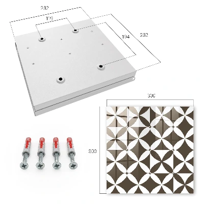 Key cabinet Geometric composition