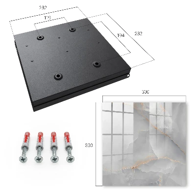 Key box for wall Grey elegance