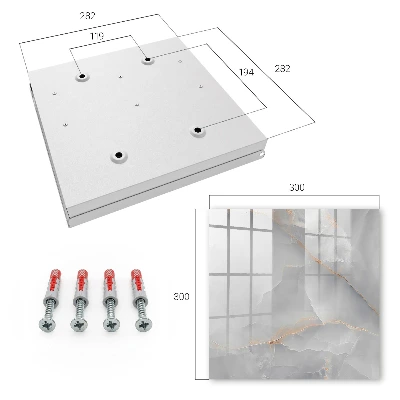 Key box for wall Grey elegance