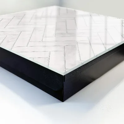 Wall mounted key box Marble herringbone
