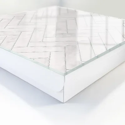 Wall mounted key box Marble herringbone