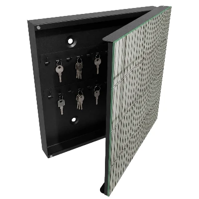 Key box for wall Grey tiles