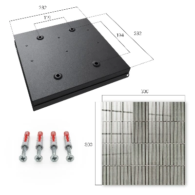 Key box for wall Grey tiles