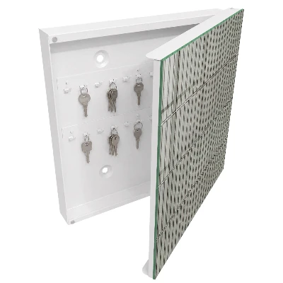 Key box for wall Grey tiles