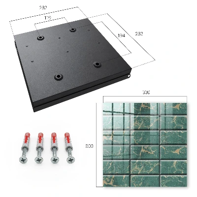 Wall mounted key box Green marble