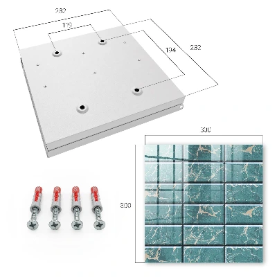 Key cabinet Turquoise marble