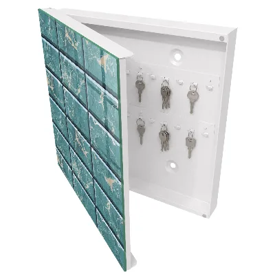 Key cabinet Turquoise marble