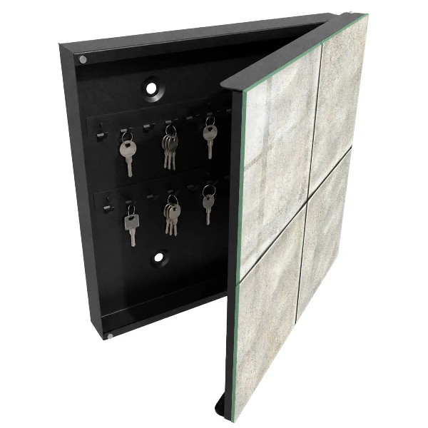 Key box for wall Beige tiles