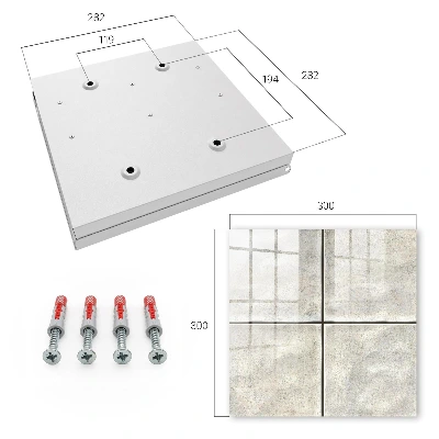 Key box for wall Beige tiles