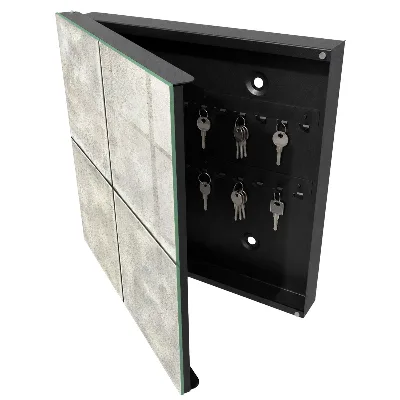 Key box for wall Beige tiles