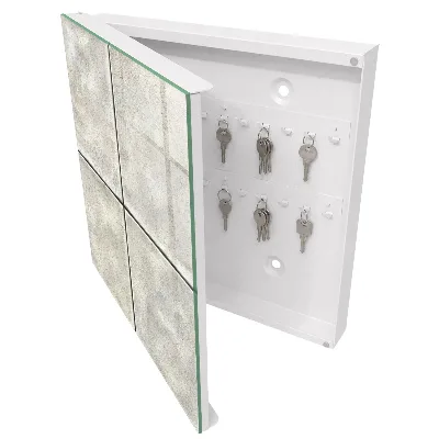 Key box for wall Beige tiles