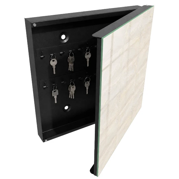 Key box for wall Cream stone