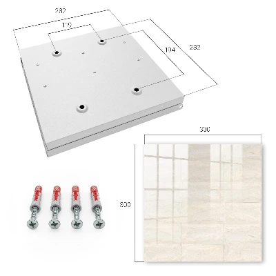 Key box for wall Cream stone