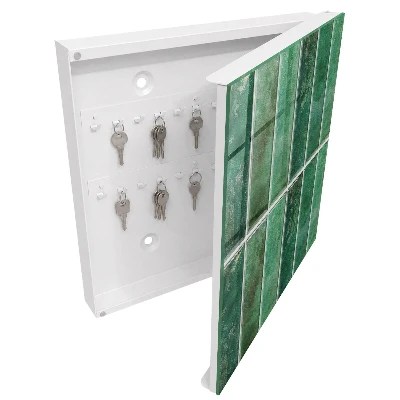 Wall mounted key box Green pattern