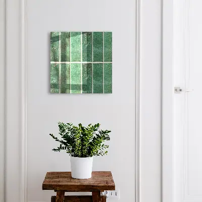 Wall mounted key box Green pattern