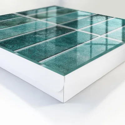 Key cabinet Turquoise tiles