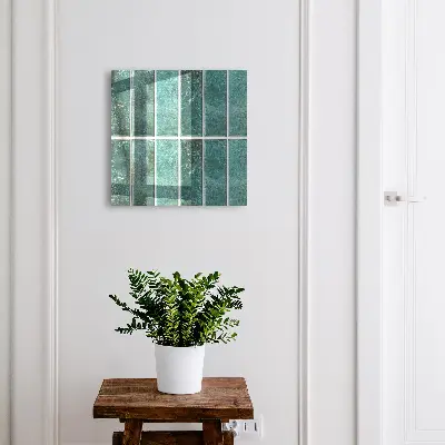 Key cabinet Turquoise tiles