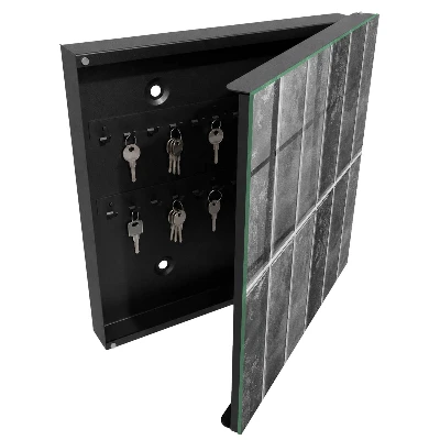Key box for wall Grey tiles