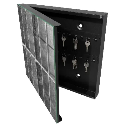 Key box for wall Grey tiles