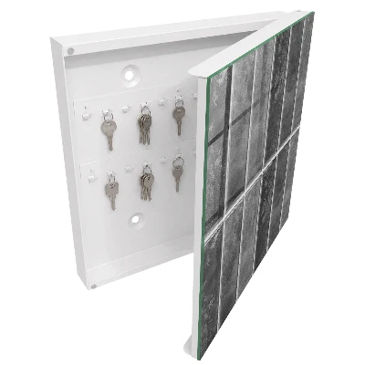 Key box for wall Grey tiles
