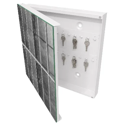 Key box for wall Grey tiles